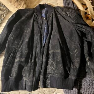 Etro Milano Blue and Black Floral Jacket